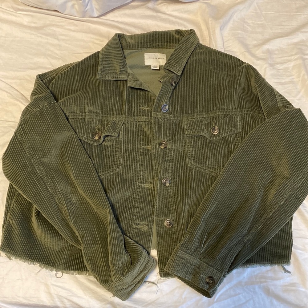 Corduroy Olive Green Shirt